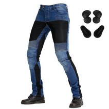 오토바이블랙박스 액션캠남자 오토바이 바지 Aramid 보호 장비 승마 블랙 레저 Motocross, 03 pants 4B_04 XL