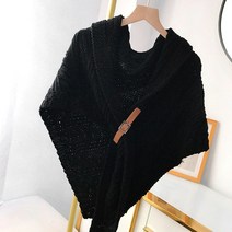 여성 다양한 코디 넥워머 니트가디건 숄가디건 니트숄 숄가디건 꽈배기숄 도톰한