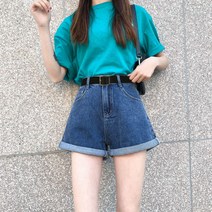 매운 여동생 블랙 데님 반바지