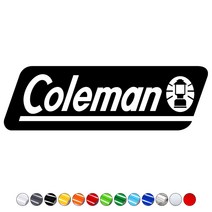 Coleman 콜맨 로고스티커 캠핑폴딩박스 쿨러 캠핑카 트레일러 카라반꾸미기 자동차데칼, 노랑