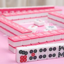 마작패 애니메이션 HELLOKITTY 핑크 큐트 KT 묘수 풋 가정용 미디엄 라지 맟춤제작 1911447396, 42#144 장 핑크 또는 로즈레드
