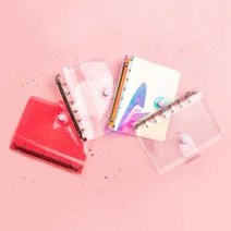루카랩 미니 다이어리 PVC 커버 6공, 투명, 1개