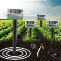 두더지퇴치기 동물 조류 퇴치 야생동물 고라니 멧돼지 태양광, 라운드 - 2개