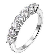 모이사나이트 반지 링 보석 결혼 약혼 프로포즈 다이아 웨딩밴드 moissic moissanite 0.1ct 3mm 스털 실버 925 라운드 몬드 여성용 gra 인증서