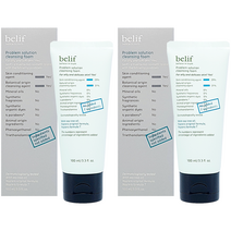빌리프 프라블럼 솔루션 클렌징 폼 100ml 1+1 트러블성피부 딥클렌징, 2개