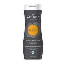 Attitude Super Leaves 2in1 Shampoo Body Wash 애티튜드 슈퍼 리브스 투인원 샴푸 바디워시 인삼&포도씨 오일 473ml 2팩