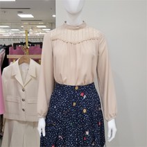 SI Si DP01 쉬폰 레이스 배색 반목 블라우스 SEBAC2405 (9681906)