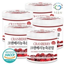 푸른들판 크랜베리 분말 200gx5통 주스 가루 농축 파우더 차, 단품