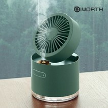 디월스 험피팬 D22 탁상용 미스트 선풍기 가습기 무드등 냉풍기 써큘레이터, 험피팬D22 핑크