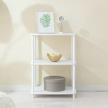 큐러운 렌지대 인테리어 선반 조립식 진열장, 화이트