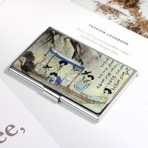 박씨상방 외국인선물 나전칠기 자개 명함케이스M 명함집, 1개, 주유청강