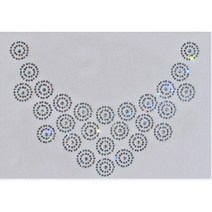 핫픽스 모티브 의류리폼 옷리폼 스톤 큐빅 부자재 의류DIY - ﻿동그라미 목걸이