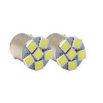 24V S25 6LED 싱글 화이트 LED 화물차 번호판등 토끼등 탑등 / 2개1세트