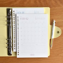 2023 리마인드리필플래너 (날짜가 있는 떡메모패드) 832037EA, (02먼슬리라벤더)