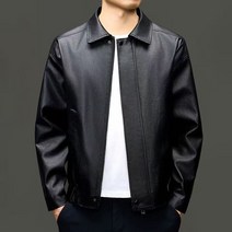J nd O남성 시그니처 레더 블루종 자켓 상품 사진