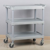 플라스틱 서빙카 운반카 3단 식당 업소용 카트, 1개