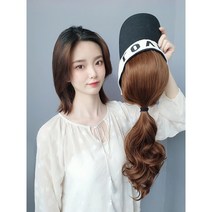 가발 모자 여성 모음 남자 일체형 항암 엄마 머리 썬캡, 화이트 블랙