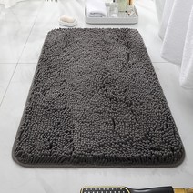 로렘 더 길어진 극세사 발매트, 둥근사각 챠콜