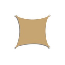 전원주택 테라스 그늘막 야외 카페 옥상 천막 어닝 300D 폴리에스테르 항해 방수 사각형 정원 캐노피 파티오 풀 차양 캠핑, sand yellow