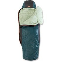 니모(NEMO Equipment) 템포 20 신테틱 침낭 - 여성용 3계절 동계 243796, Lagoon/Celadon, Regular - Right Zip