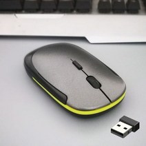 2.4Ghz 무선 마우스 게이머 컴퓨터 PC 게임용 USB 수신기 포함 윈도우 7/2000/XP/비스타 용 노트북 액세서리, 미스티 그레이