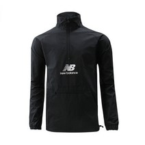 뉴발란스 NB 에센셜 아노락 블랙 남자 바람막이 자켓 반집업 MJ11527-BK