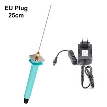 열선절단기 스치로폼 스티로폴 단열재 직선형 충전용 전기 폼 커터 폴리스티렌 스티로폼 나이프 핫 와이어 폼 커팅 펜 휴대용 스티로폼 절단 도구 스티로폼 절단, 25cm EU 플러그, 05 25cm EU plug