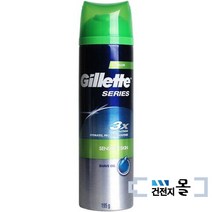 질레트 시리즈젤 센스티브 스킨 195g 1개 면도젤