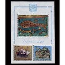 [BKstamp0002외국우표] 바티칸 Save Venice 시트(1972년)