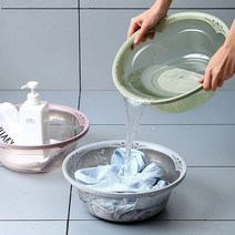 렌디 세숫대야 욕실 주방 다용도 대야, 핑크, 40cm