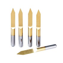 pcb 금속 절단 가공10pcs 3.175 1/8 조각 커터 V 모양 티타늄 밀링 PCB 비트 CNC 라우터 도구, 28 3.175x45x0.2