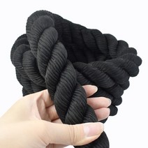 줄다리기줄 마닐라로프 체육대회용품 두꺼운 폴리에스터 고강도 트위스트 야외용 나일론 꼰 DIY 섬유, 3.Black - 35mm