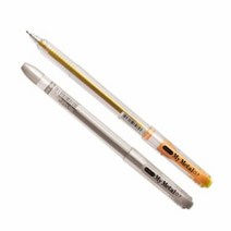 동아 마이메탈 볼펜 0.7mm 낱개 중성펜 금색 은색, 단품, 본상품선택