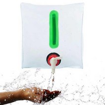과세 캠핑 야외 접이식 식수통 무독성 PVC 꼭지 물통 20L