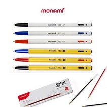 모나미 영심 153볼펜 리필심 0.7mm 12개입, 0.7mm-흑