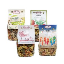 이태리 달라코스타 삼색 푸실리 씨라이프 러브 동물 우주 곰돌이 아기 파스타 건면 마카로니 250g, A-00749  유기농 우주 파스타 200g