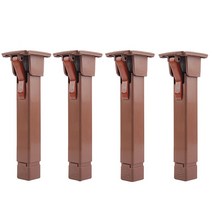 켓뎠젯가구부속품 접이식 상다리 교체 부품 밤색 4개 PVC 좌탁다리 밥상 교자상 좌식 책상 다리 뻘뭅녈 Vp4wK+9c156 가구 부속품