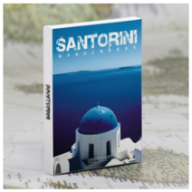 LAVERTON 세계 도시 여행 - 인테리어 소품 엽서 책갈피 포스트 카드 30매, 산토리니