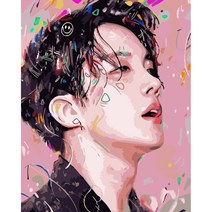 DIY 명화 그리기 아이돌 모음 60x75cm 캔버스프레임, 60x75, 단독이다., D