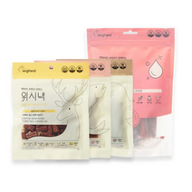 위그힐 위시낵 멀티팩 3종 저키 + 위시츄 눈물 자국과 눈건강 10p, 사슴고기+연어+말고기+소고기, 4세트