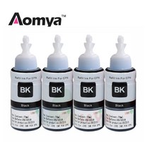 Aomya Black 4x70ml 염료 잉크 Epson L355 L350 L365 L366 L550 L555 L566 L800 L801 L805 L110 L120 L210 잉크, 협력사