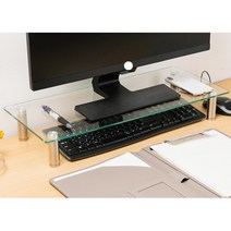 태블릿 모니터 강와유리 받침 선반 거치대 웹디자이너, 700X240(대)