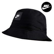 나이키 코어 로고 버킷햇 벙거지 모자 블랙 CZ6125-010, M/L