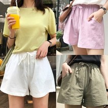 8컬러 데일리 린넨 밴딩 와이드 마반바지 여성 반바지반바지 린넨반바지 마반바지 린넨바지 마바지 밴딩반바지 밴딩바지 여성반바지 여름반바지 여름바지