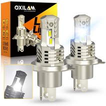아우디 audi 키링 악세사리 OXILAM-9003 H4 LED 헤드라이트 전구 Canbus CSP 팬리스 하이 amp 로우 빔 자동차 바이크 오토바이 전조등 기아 혼다 VW 도요, [01] WHITE, [01] H4/9003/HB2 안녕하세요/소호