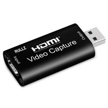 스트림캠 Rullz-4K USB 2.0 3.0 HDMI 비디오 캡처 카드 전화 웹 캐스트 코스 공부 녹화 보드 1080P 60FPS, 01 USB 2.0 Black