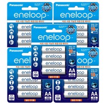 파나소닉 에네루프 충전지 충전 배터리 AA 2000mAh 충전용 건전지, 5개, 4개입