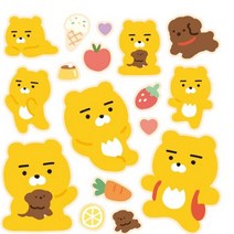 큰사이즈 스티커 라이언 에이프릴샤워 항균 빅 데코 장식 노트북꾸미기 캐리어 스꾸 다꾸 폰꾸 포인트