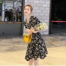 성은홀릭 여성 브이넥 랩스타일 원피스
