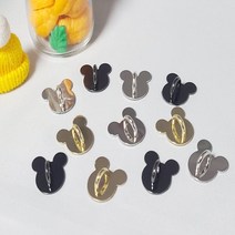 핸드폰 케이스 부착고리 하트고리판 악세사리재료 연결고리 폰꾸미기부자재 DIY 휴대폰케이스만들기, (B급)다크실버